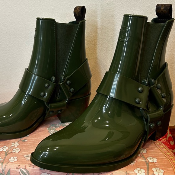 Louis Vuitton Monogram Rhapsody Ankle Boot • Khaki • EU 39 - Picture 5 of 6